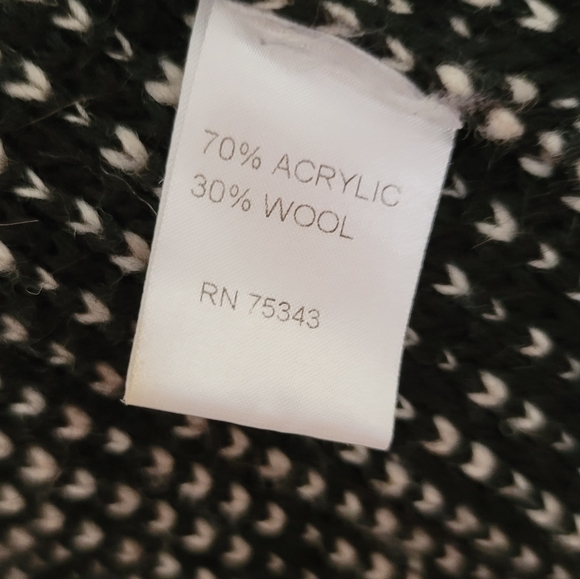 Cocogio Black White Knit Cardigan/Sweater Italy-Large - Picture 7 of 8